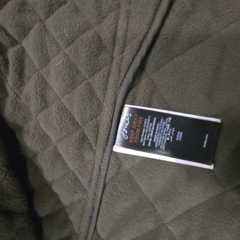 Joules Olive Quilted Sleeveless Vest - Picture 5 of 9